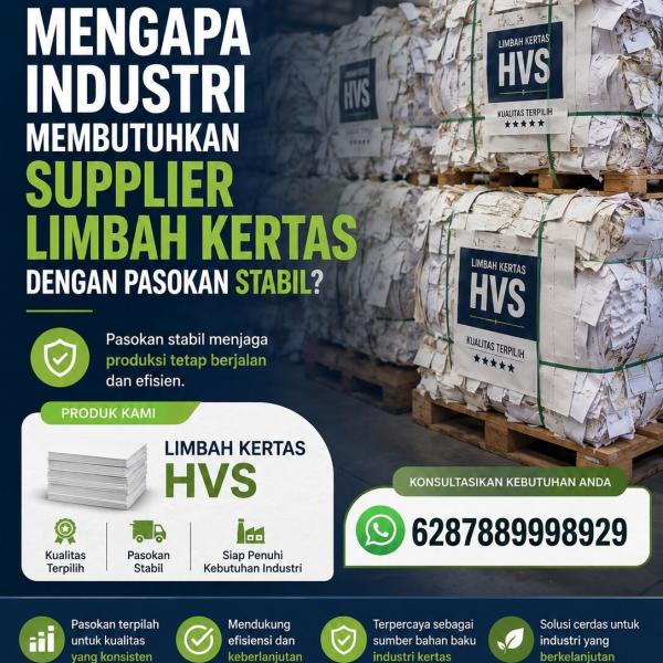 Mengapa Industri Membutuhkan Supplier Limbah Kertas dengan Pasokan Stabil?